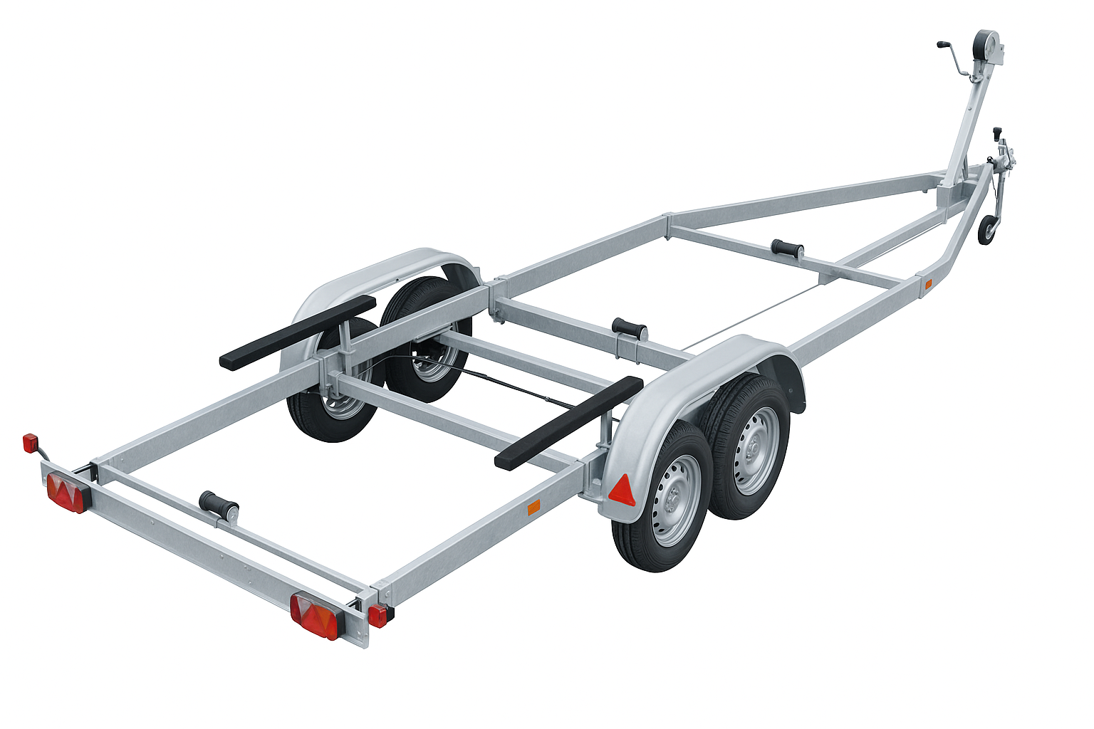 HEKU Tandem Trailer B2500 (L: 7,60 m + 1,55 m)