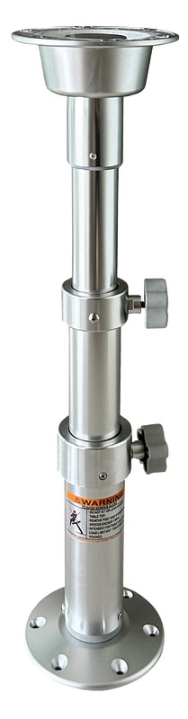 Osculati Thread Lock Tisch Standfuß, Aluminium, Ausziehbar 45 - 77,5 cm