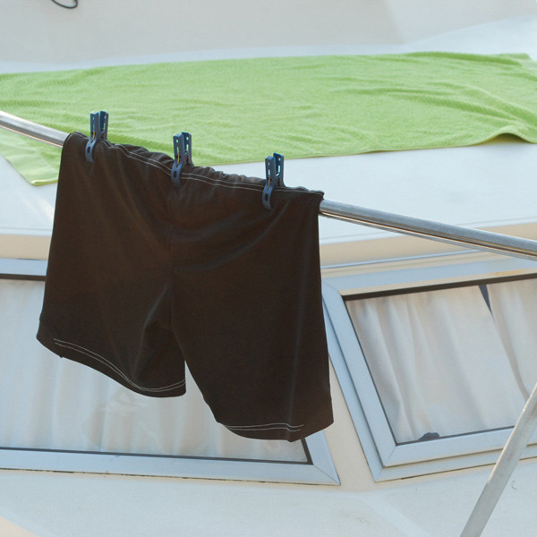 Yachticon Wäscheklammer robust für 32 mmØ Rohr, 4er Set