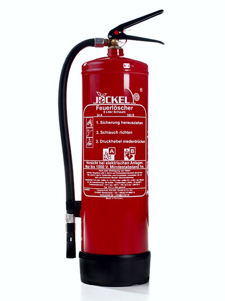 Jockel Schaumlöscher 6 kg, Dauerdrucklöscher für Brandklasse A und B