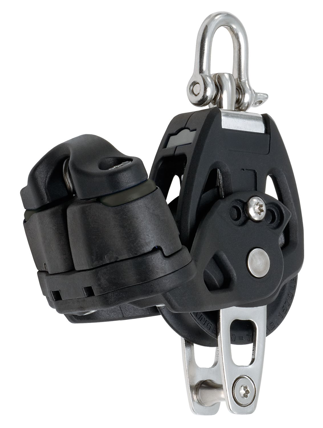 Selden Einfacher Block mit Klemme und Unterlegbügel, 60 mmØ