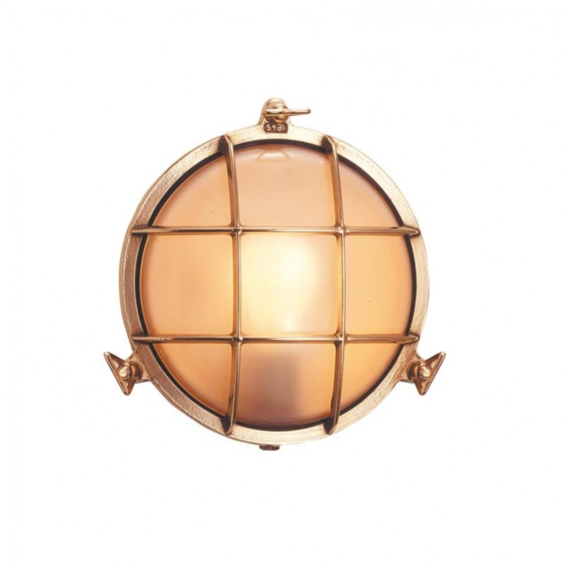 ARC Marine Wasserdichte Deckenlampe Messing, 15,5 cmØ