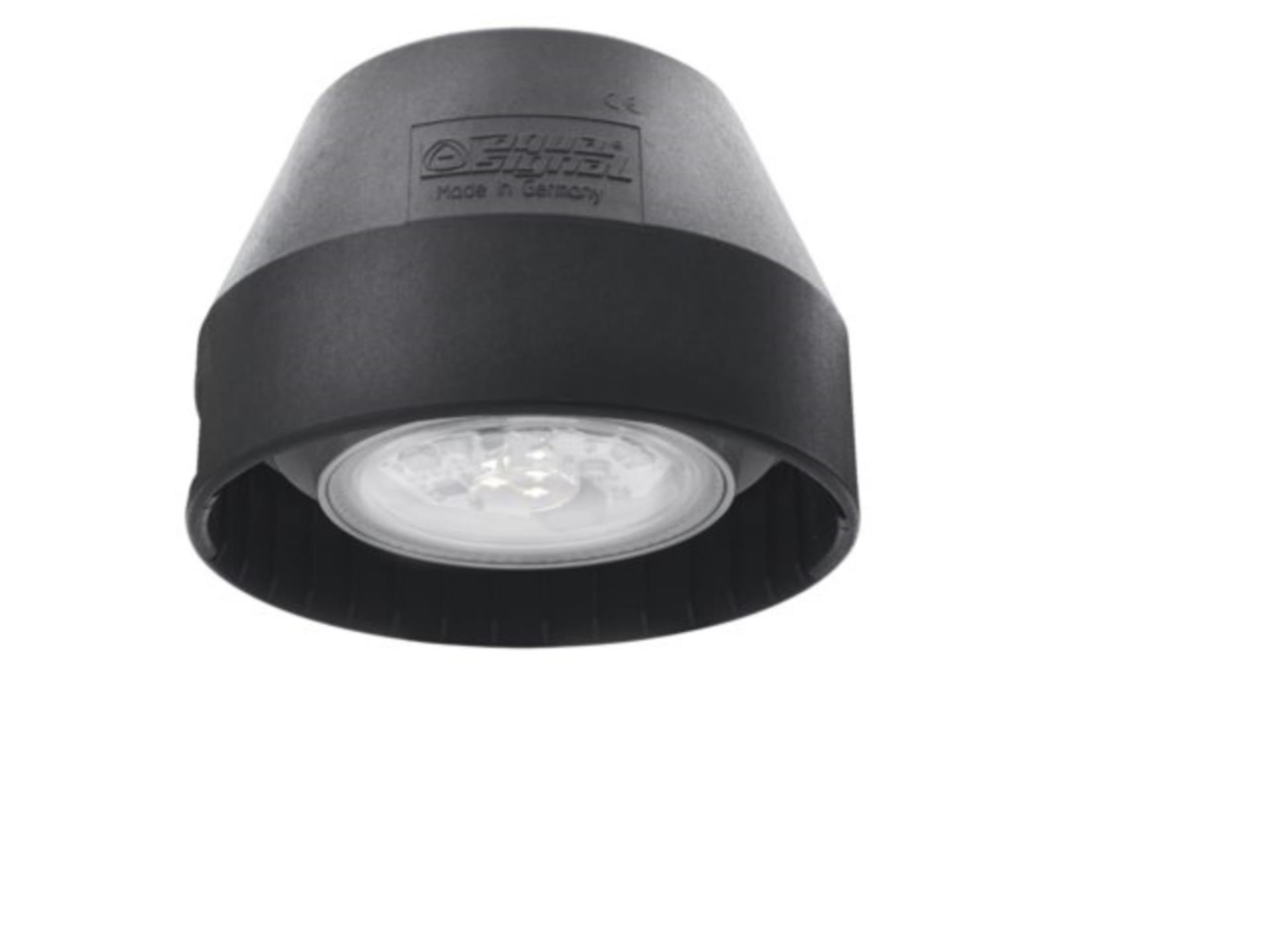 Aquasignal Decksstrahler Hamburg - Halogen, schwarz 12 V / 35 W