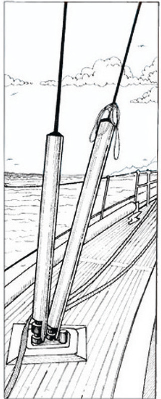 Osculati Kunstoffabdeckung für Wantenschoner Rohr 40 mmØ Osculati Kunstoffabdeckung für Wantenschoner Rohr 40 mmØ