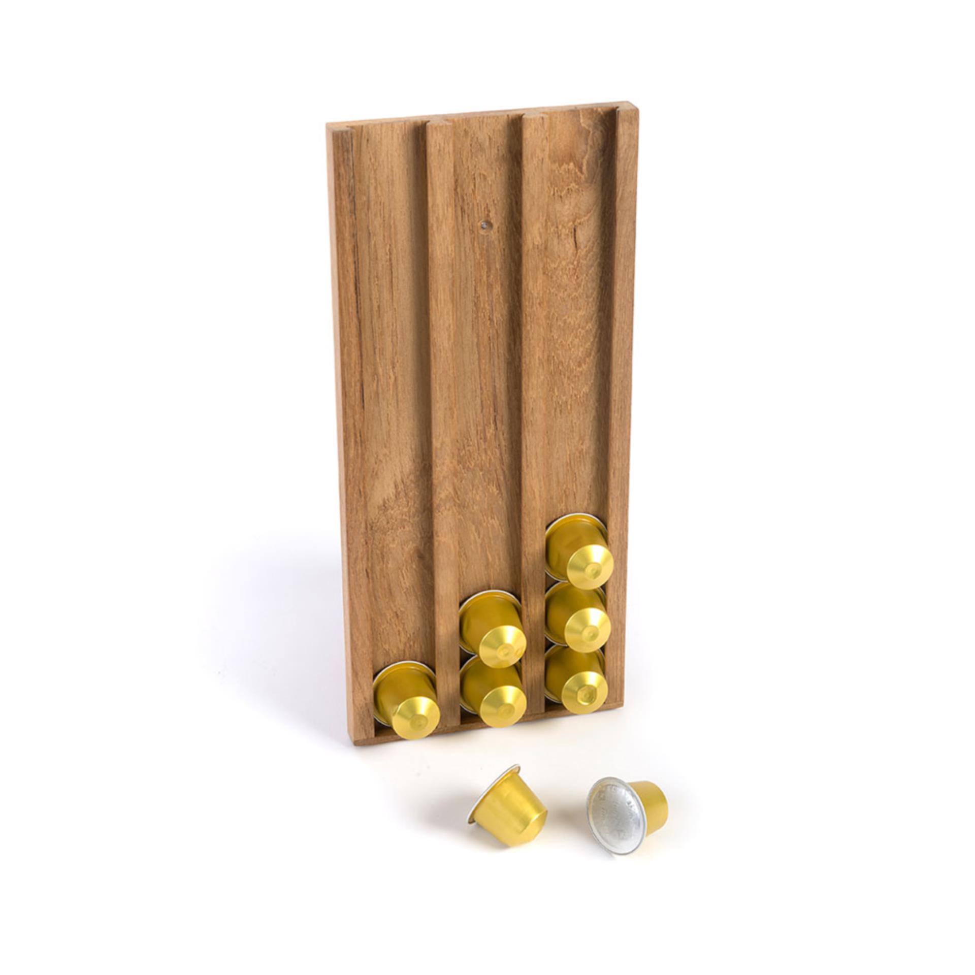 ARC Marine Teak Kaffeekapselhalter, 14 x 1,6 x 31 cm