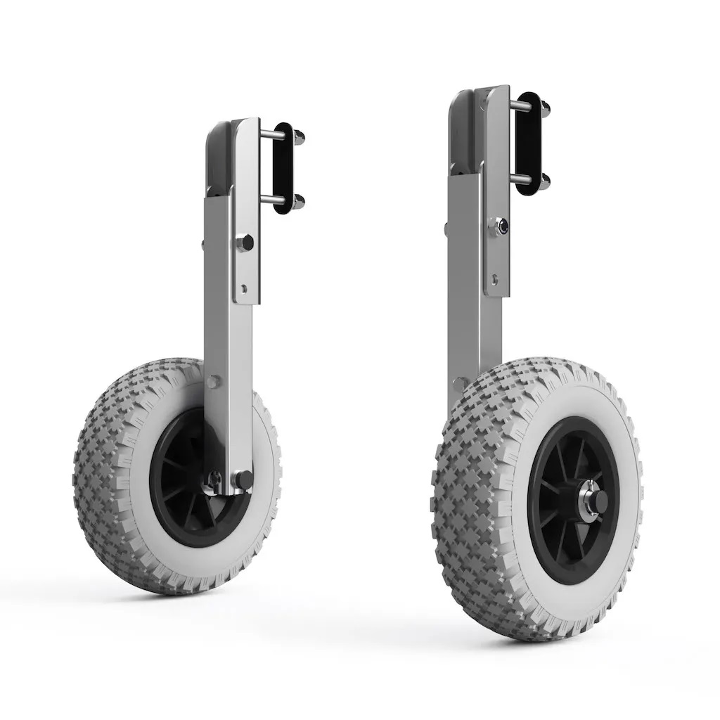 Titaps Heckräder Edelstahl klappbar / drehbar bis 200 kg