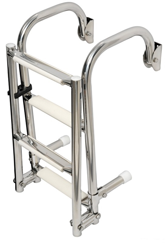 Osculati Klapp Badeleiter Edelstahl 3-Stufig, 670 x 260 mm
