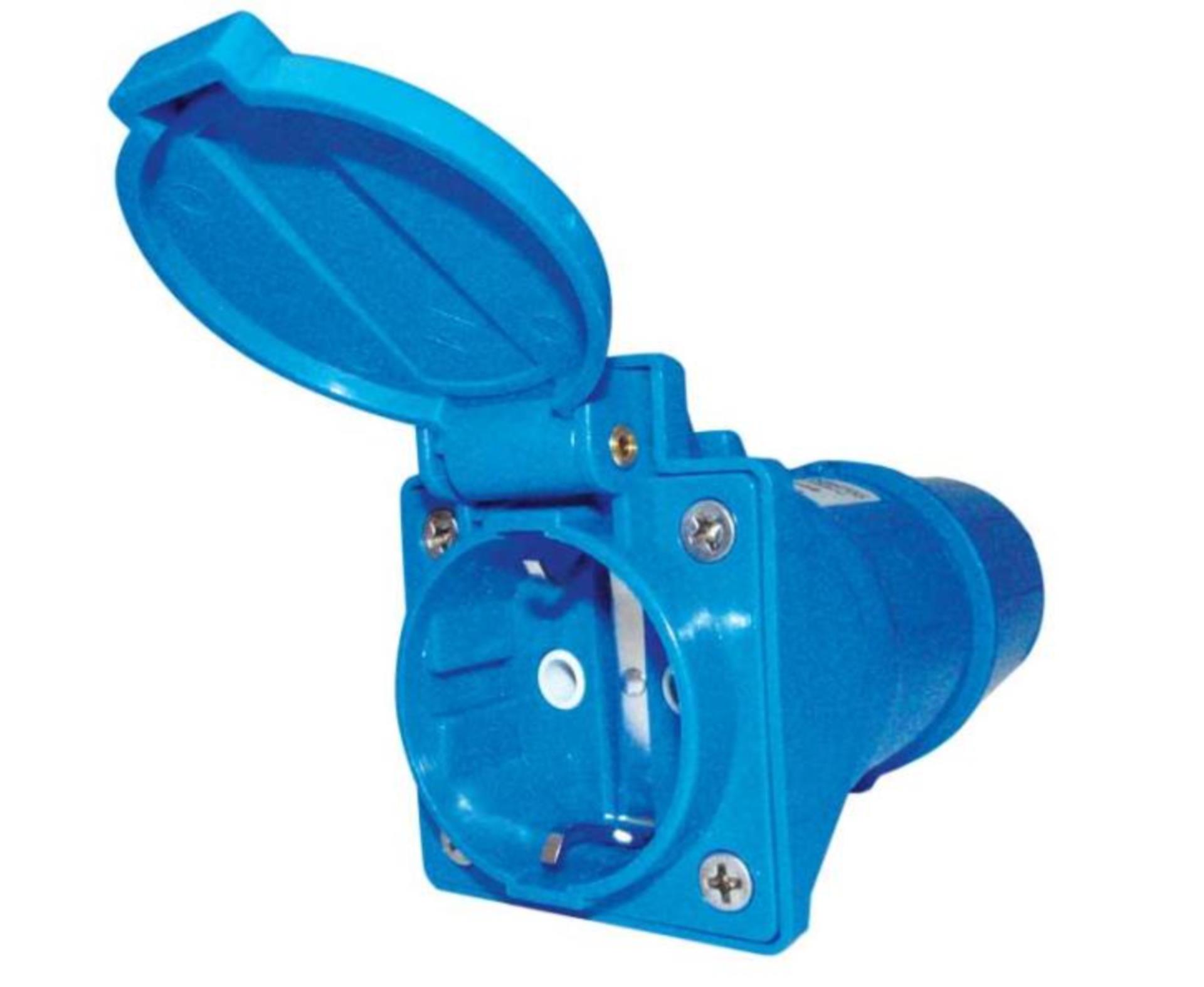 CEE Norm Kurzadapter CEE auf Schuko, IP44 CEE Norm Kurzadapter CEE auf Schuko, IP44