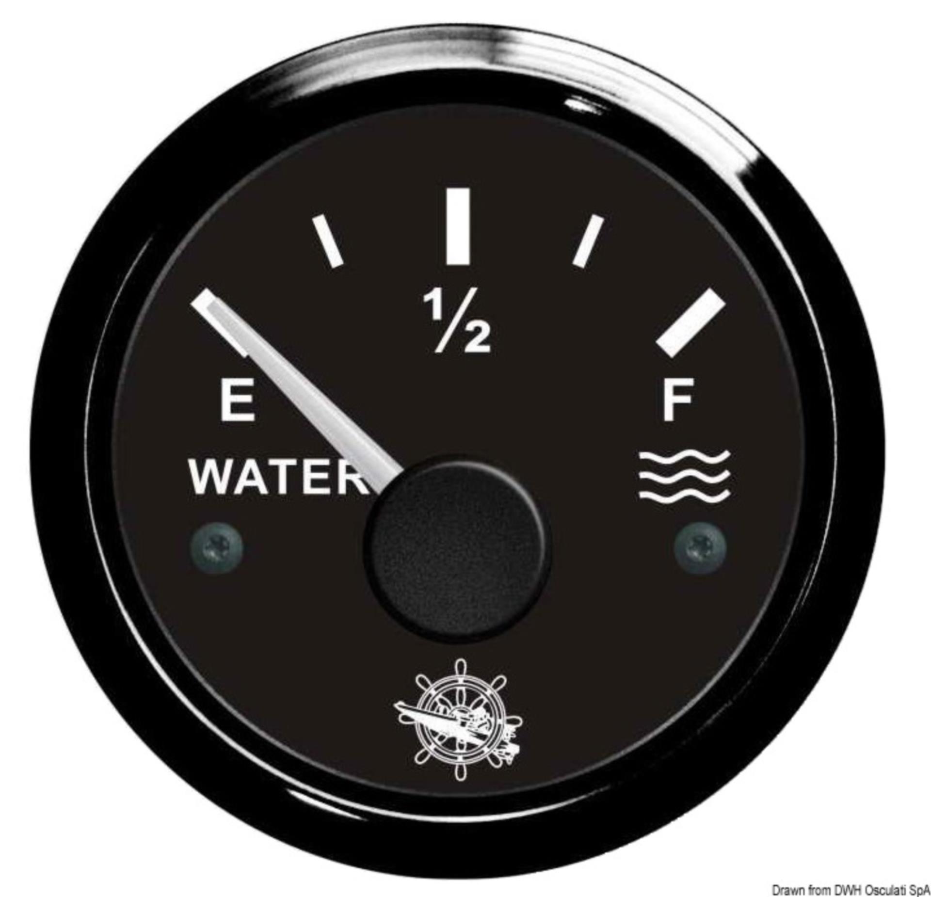 Osculati Wasserstandsanzeige 240/33 ohm schwarz/schwarz