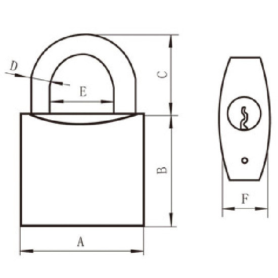 Gotthardt Vorhängeschloss 4 Set, 30 mm