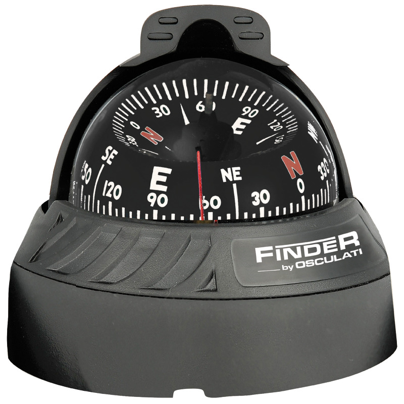 Osculati Finder Kompass 2" 5/8 zum Aufstellen, schwarz / schwarz