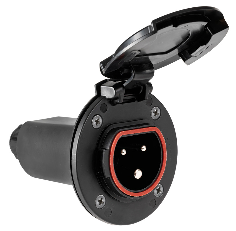 Osculati Landstrom Steckdose Cruiser 3P, 32 A / 230 V (Deckel Schwarz)