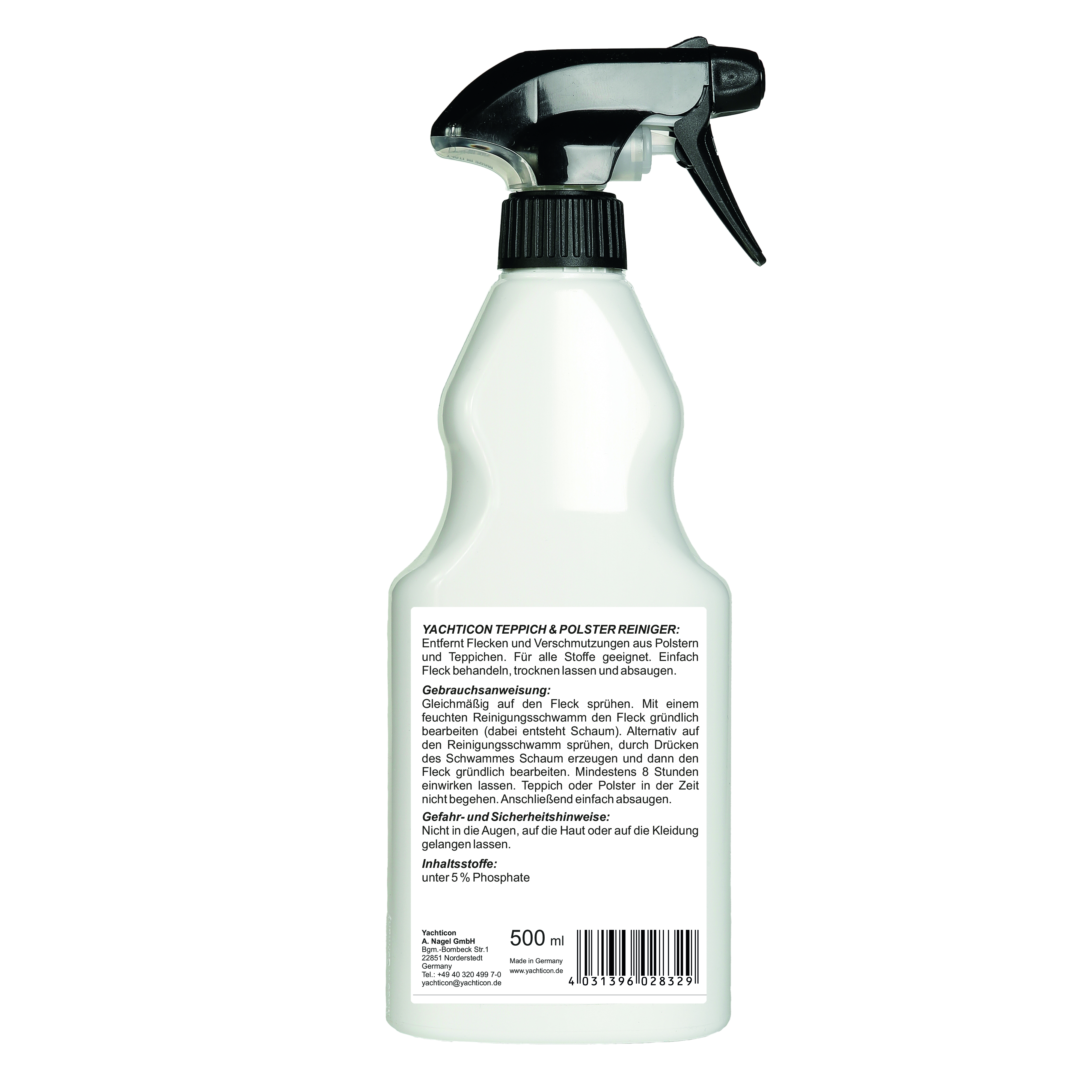 Yachticon Teppich und Polster Reiniger, 500 ml