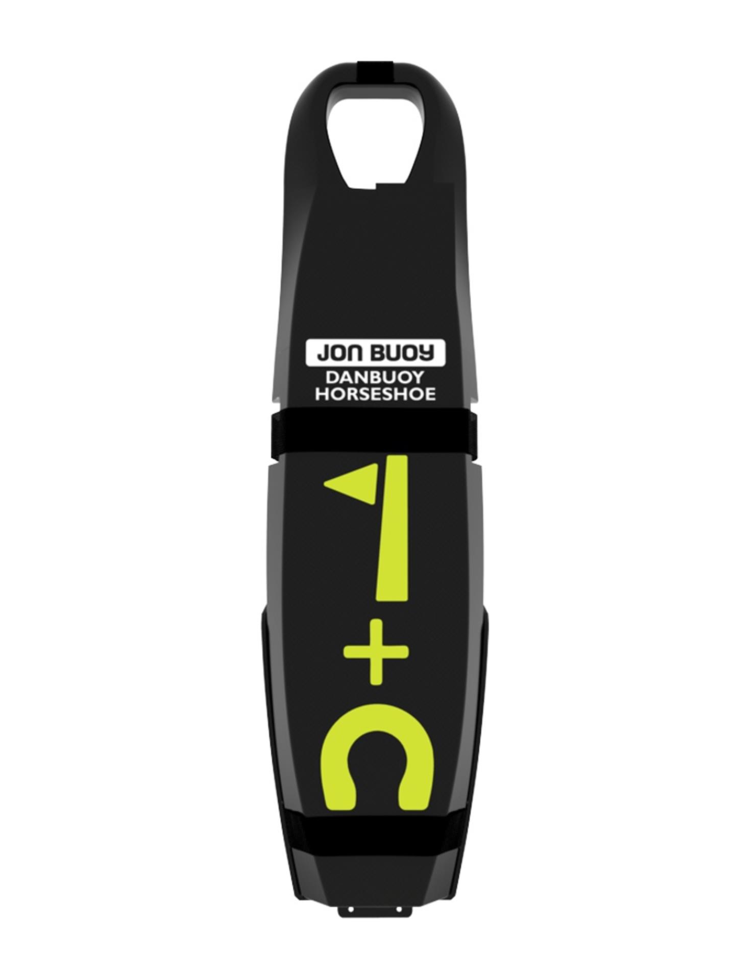 Jon Buoy Danbuoy + Rettungsring, carbon mit Relingshalterung