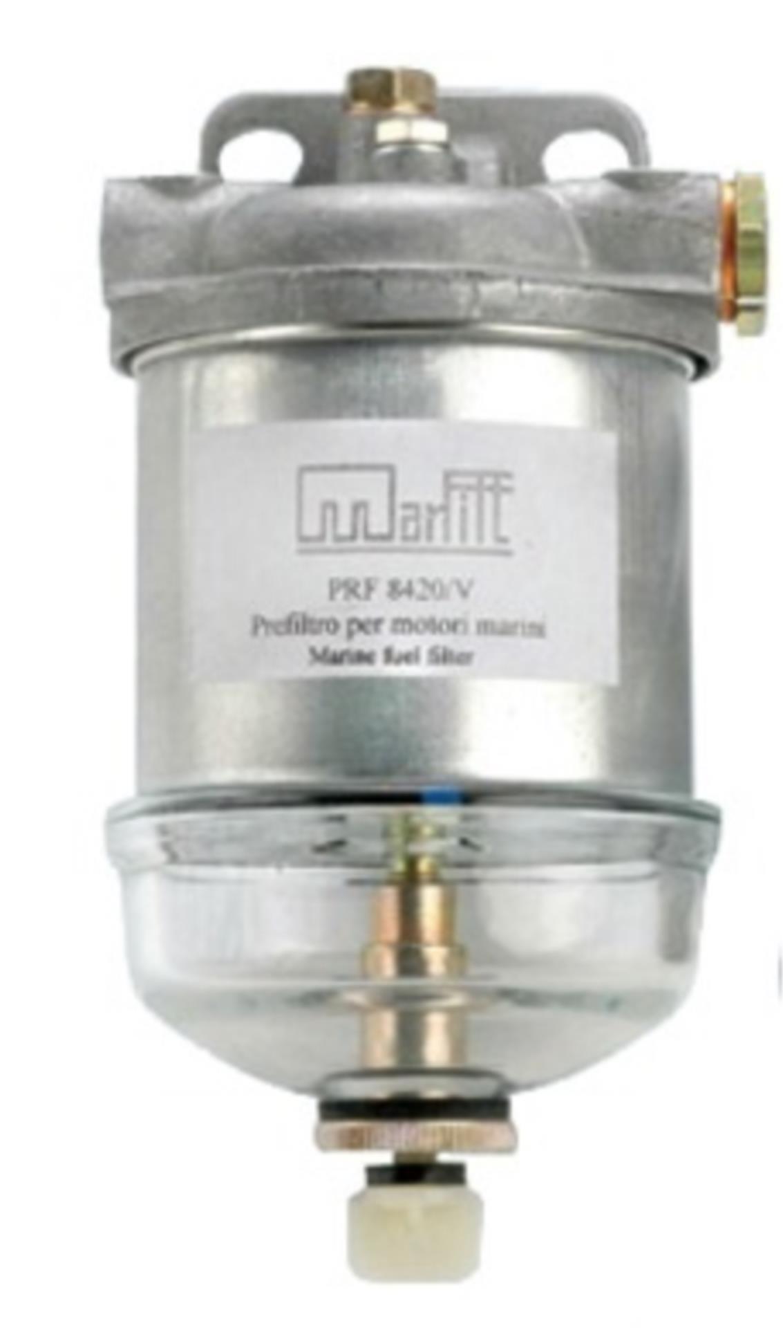 Lindemann Filter / Wasserabscheider mit Schauglas, 65 l/h
