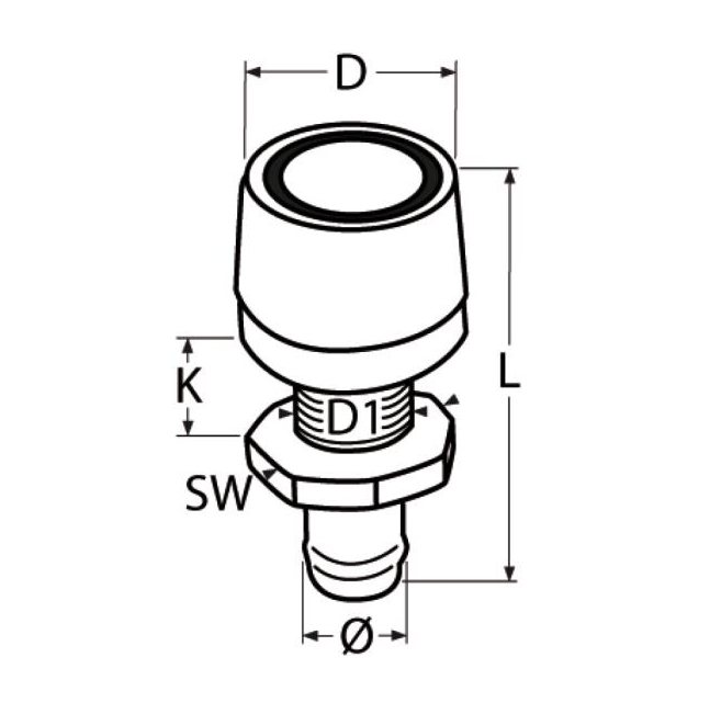Marinetech Tankentlüfter, 16"