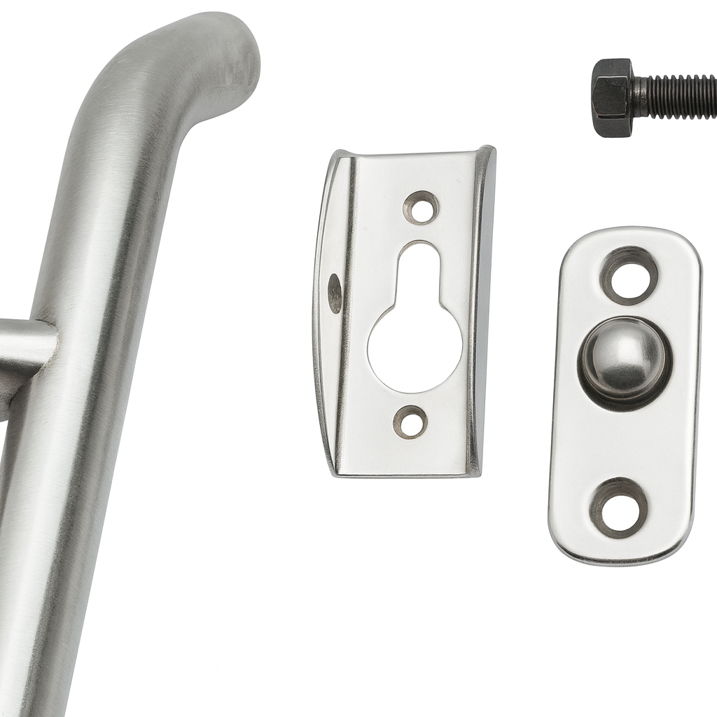 Allpa Schnellbefestigungssatz für Badeleitern aus Edelstahl