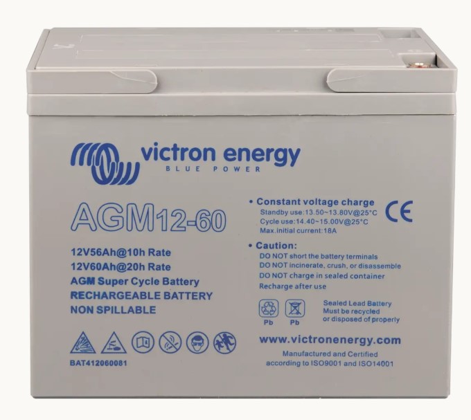 victron energy Victron AGM 12V/60Ah Deep Cycle Batterie (229 x 138 x227)