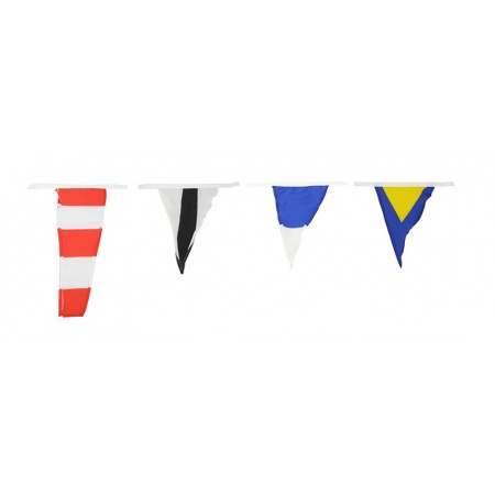 Lindemann Wimpelkette 10 Meter mit Signalflaggen, 14 x 22 cm