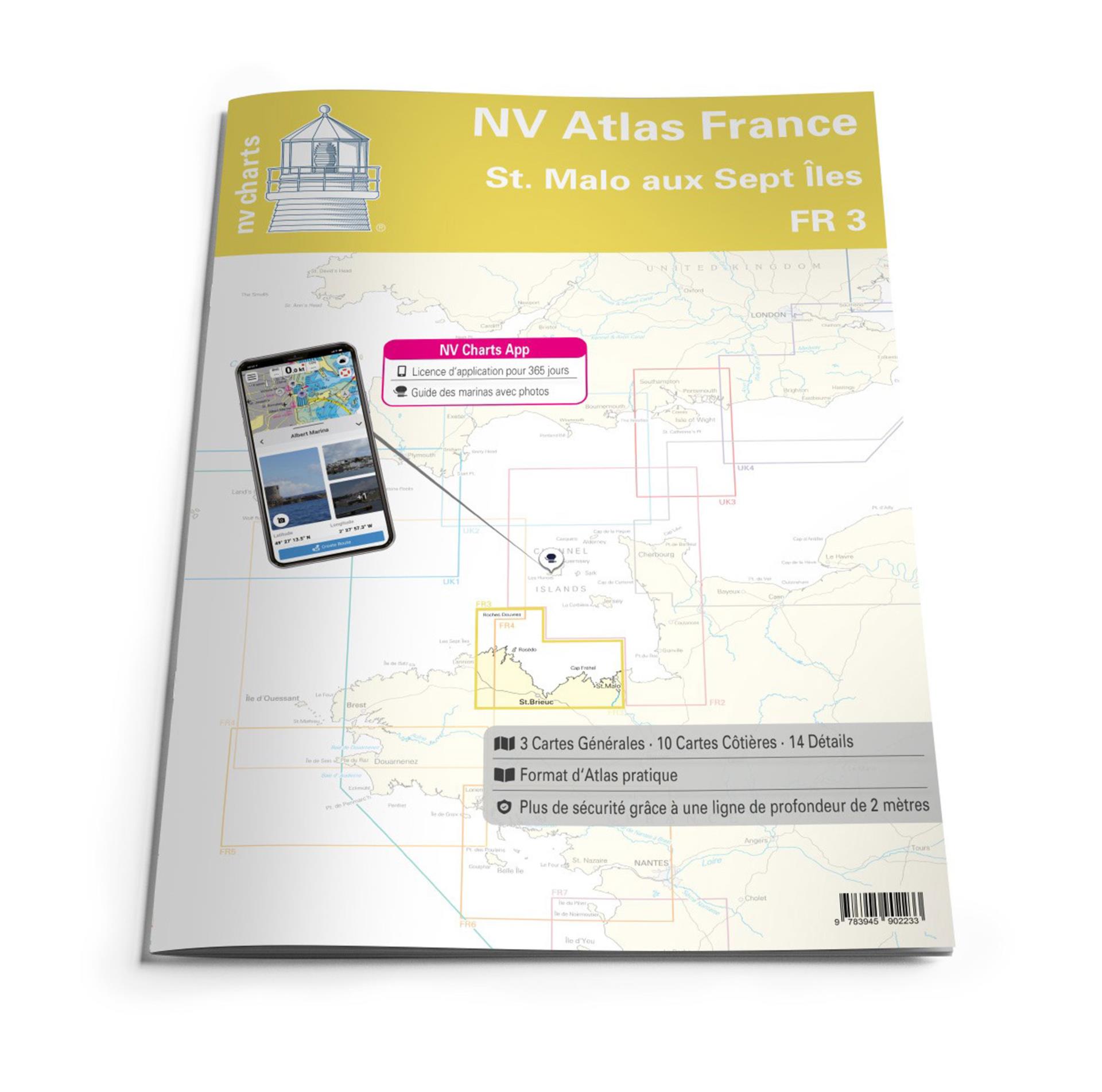 Nautischer Verlag NV Atlas FR3 - St. Malo to Sept Isles 