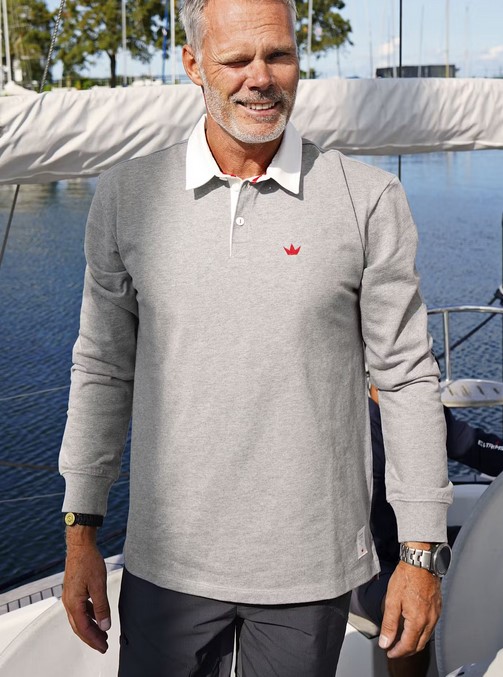 Elvstrom Elvstrøm Sweatshirt "Havana 57" mit Polokragen Größe L