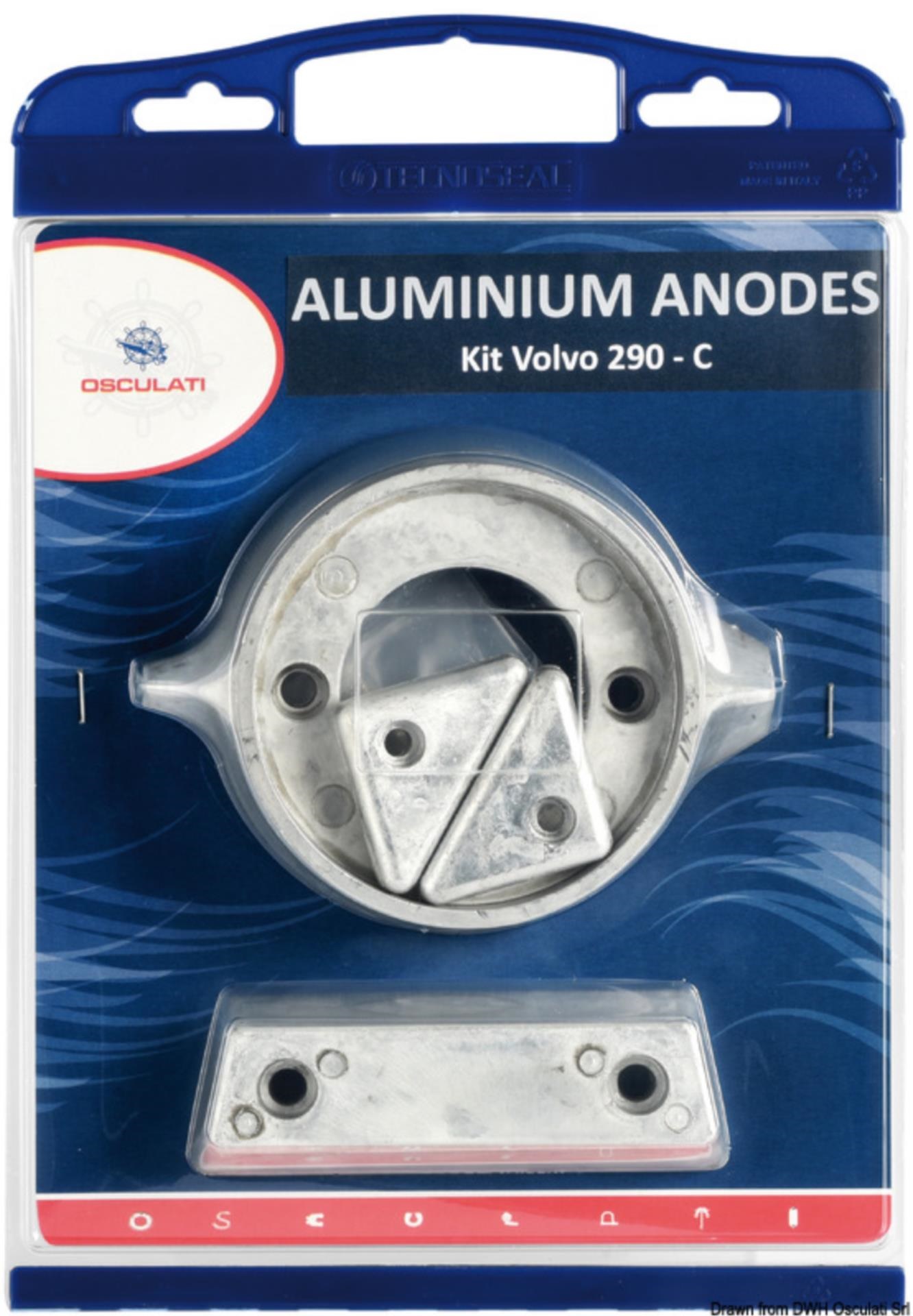 Osculati AnodenSet Alu Volvo 290