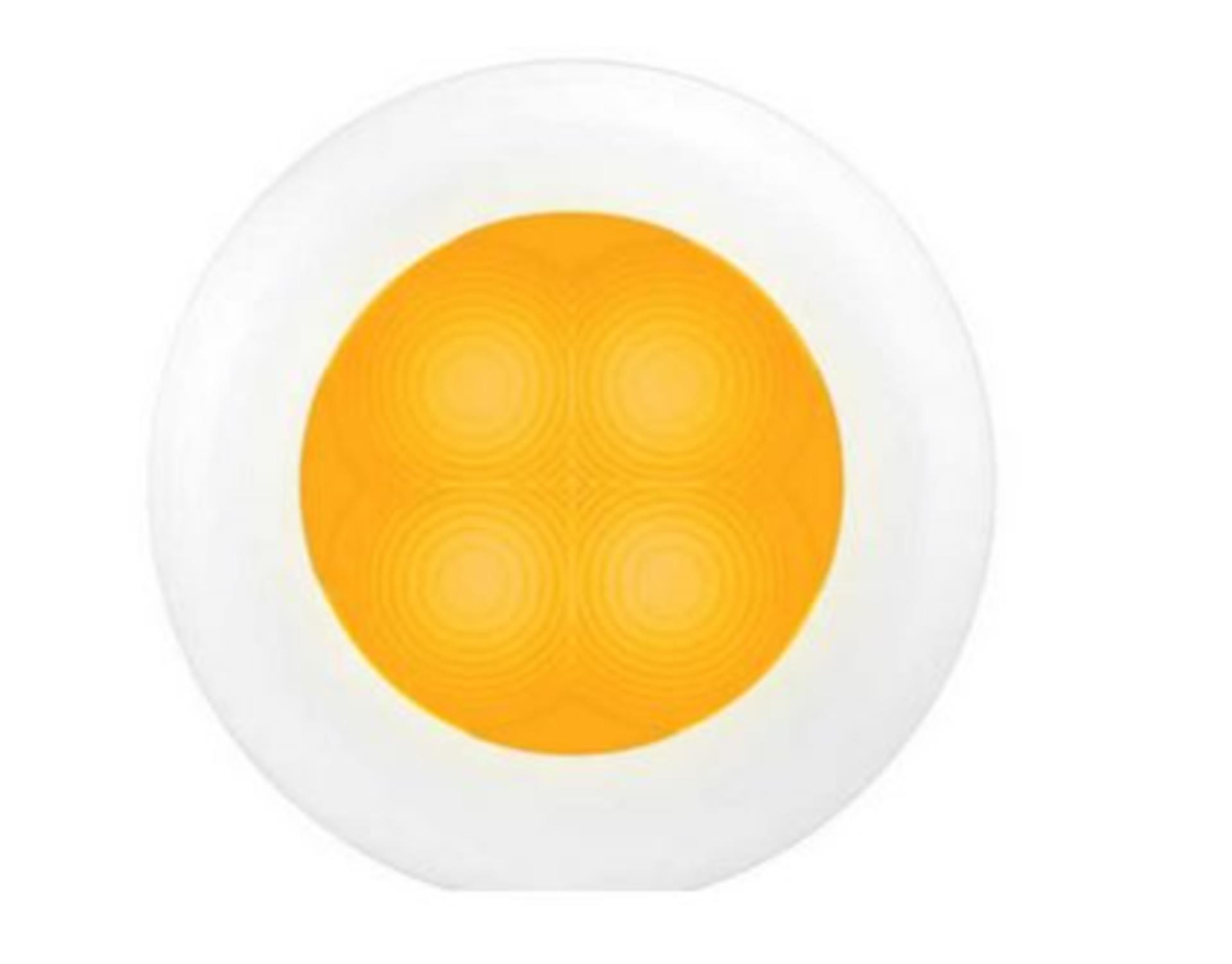 Hella Marine Leuchte, rund, gelbes LED,  Weiss