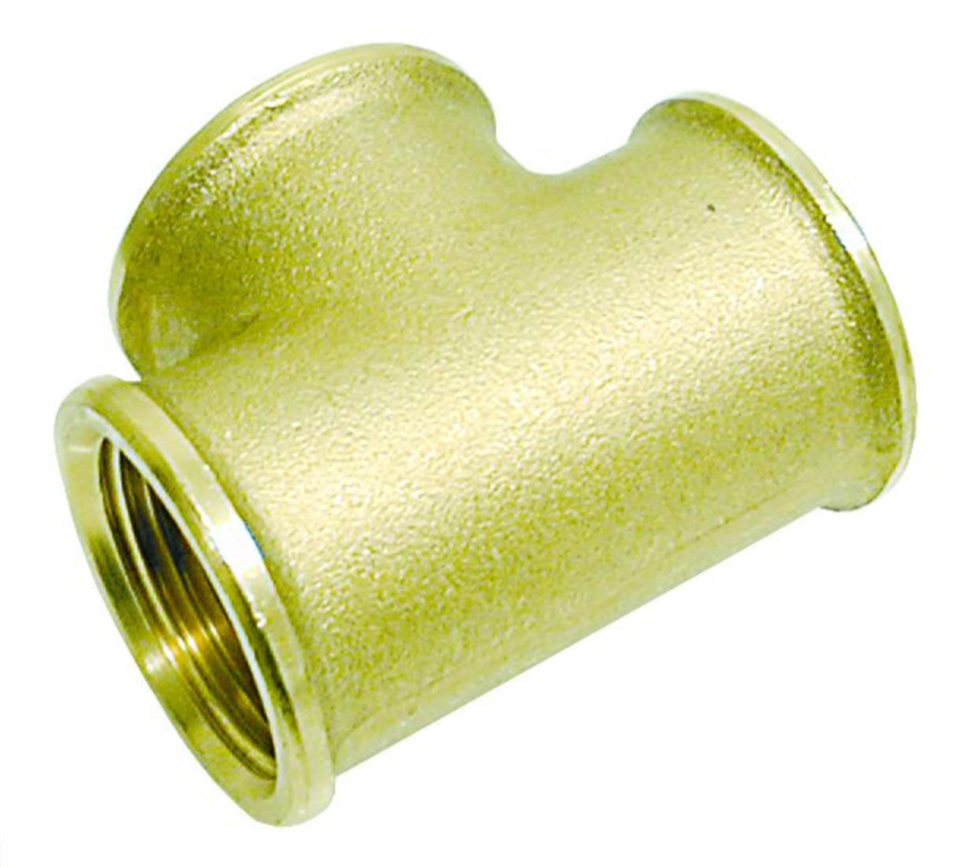 Messing 58 T-Verbinder Messing 58 Innengewinde 1/4 "