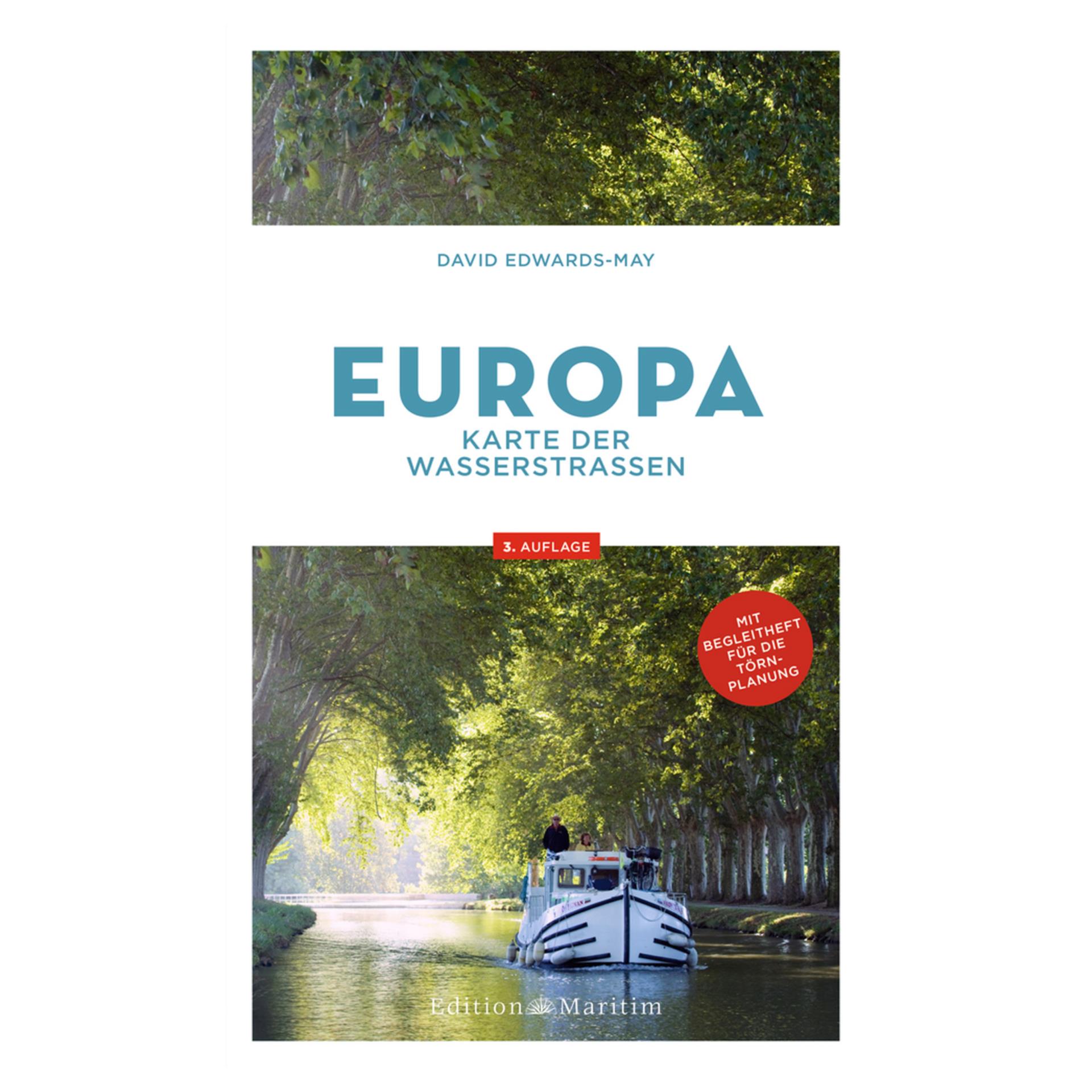 Karte der Wasserstraßen Europa 