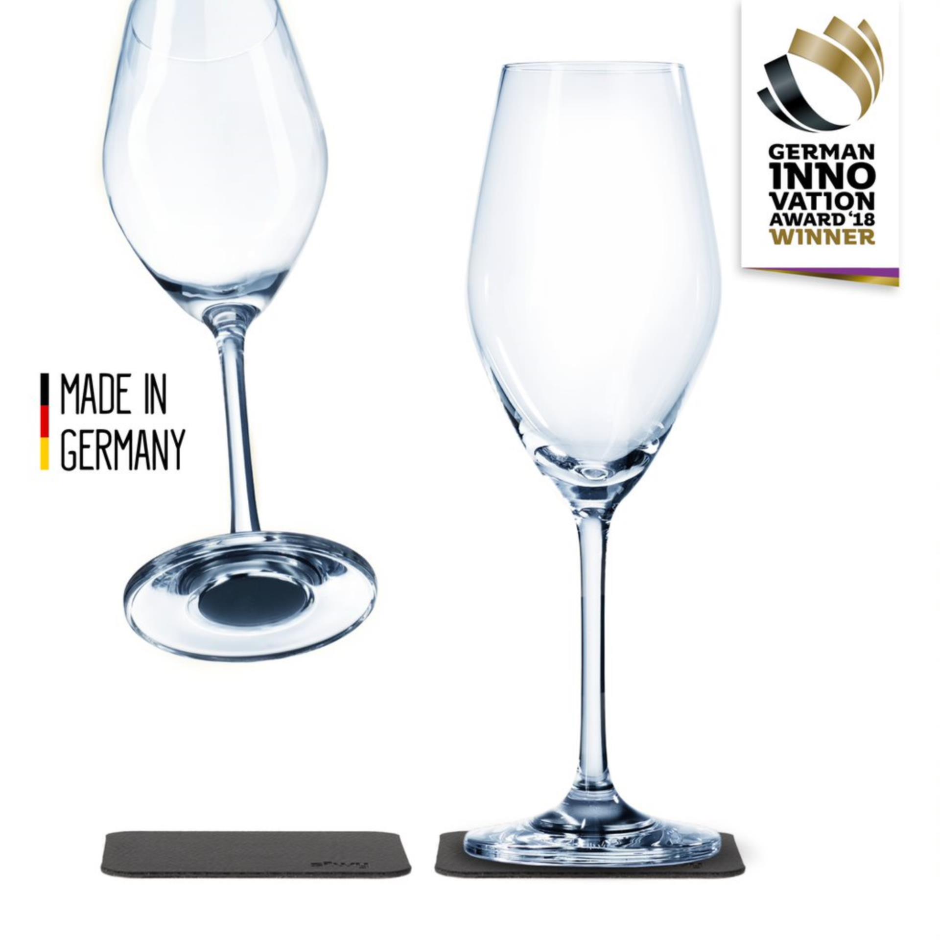 Silwy Magnetglas 2er Set Champagner
