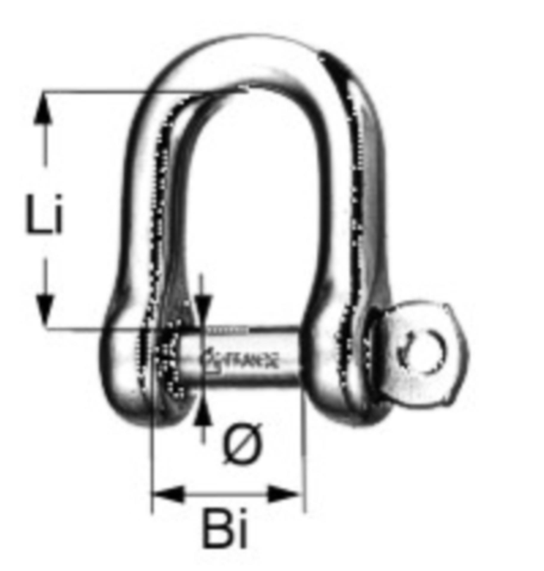 Wichard Schäkel 4 mmØ kurze Form  unverlierbaren & selbstsichernden Wichard Schäkel 4 mmØ kurze Form  unverlierbaren & selbstsichernden