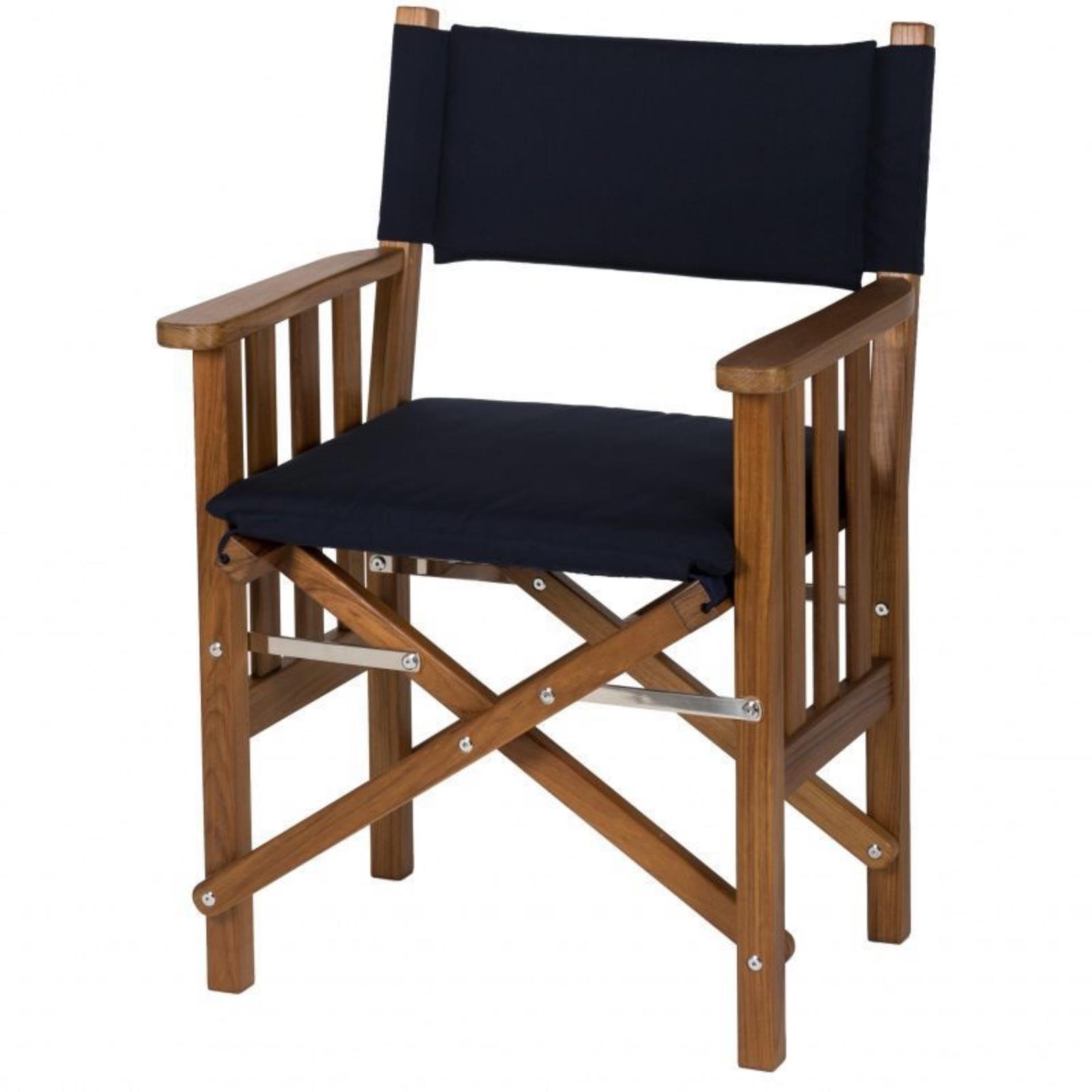 ARC Marine Regiestuhl II Deluxe  geölt navy