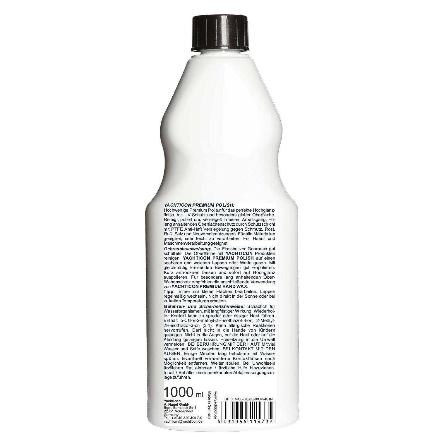 Yachticon Premium Politur mit PTFE-Antihaft, 1 Liter