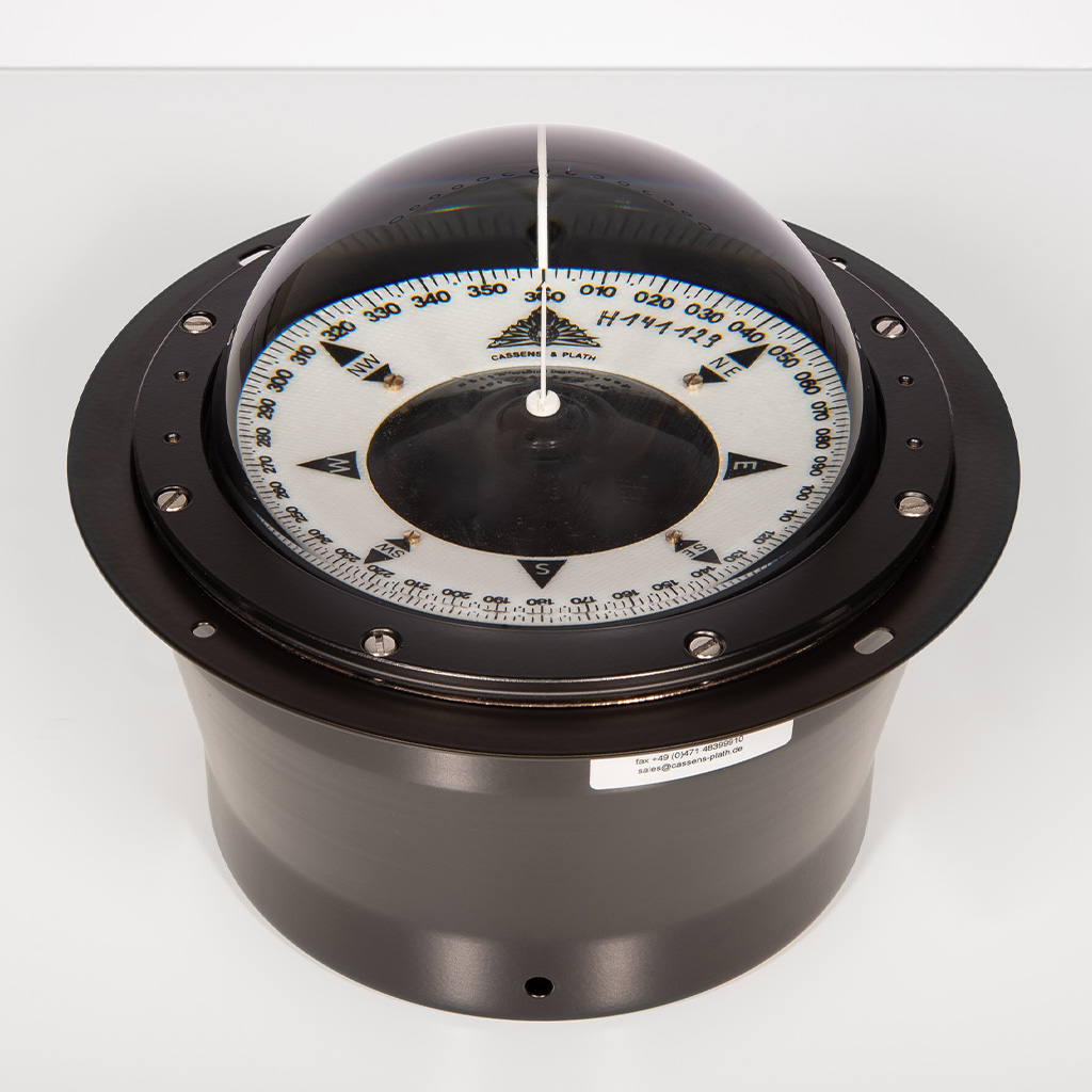 Cassens & Plath Kompass Cassens & Plath Delta/1 Einbau 12VDC schwarz/ weiße Rose 2°