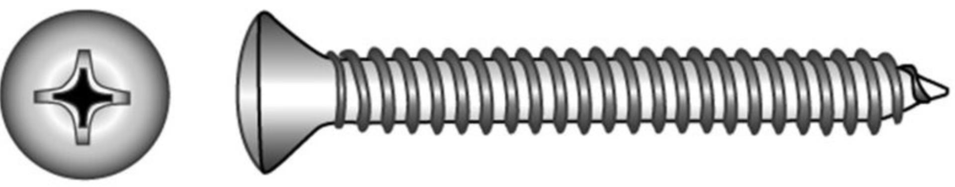 Marinetech M4,8 x 19 mm Blechschrauben Linsenkopf (10 Stück) DIN 7983 - A4