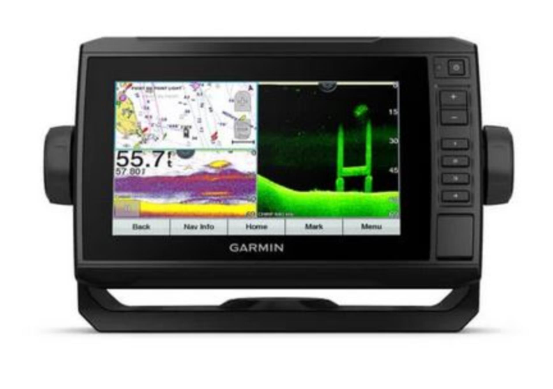 Garmin ECHOMAP UHD 72cv mit GT24-TM-Geber
