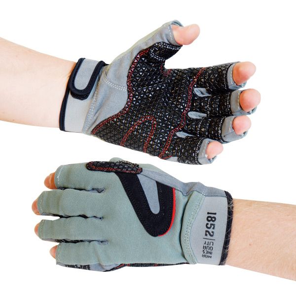 1852 Seglerhandschuh mit offenen Fingerspitzen XS