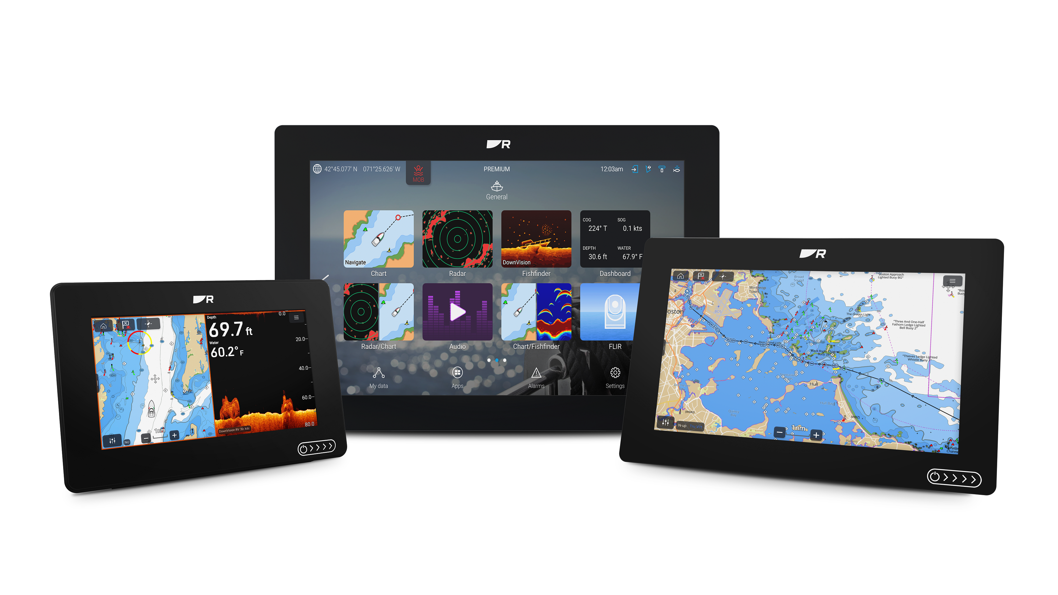 Raymarine Axiom 2, 7" Kartenplotter mit LightHouse Karte Westeuropa