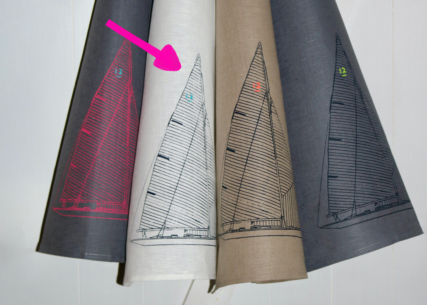 Nautischer Verlag NV Geschirrhandtuch 12mR, weiß/ blau