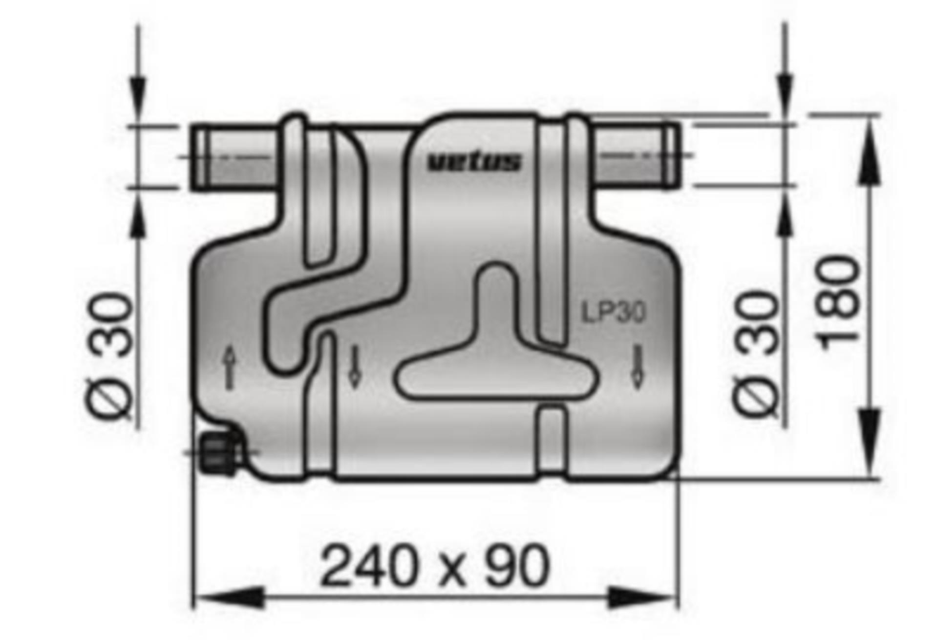 Vetus Kunststoff-Wassersammler LP30