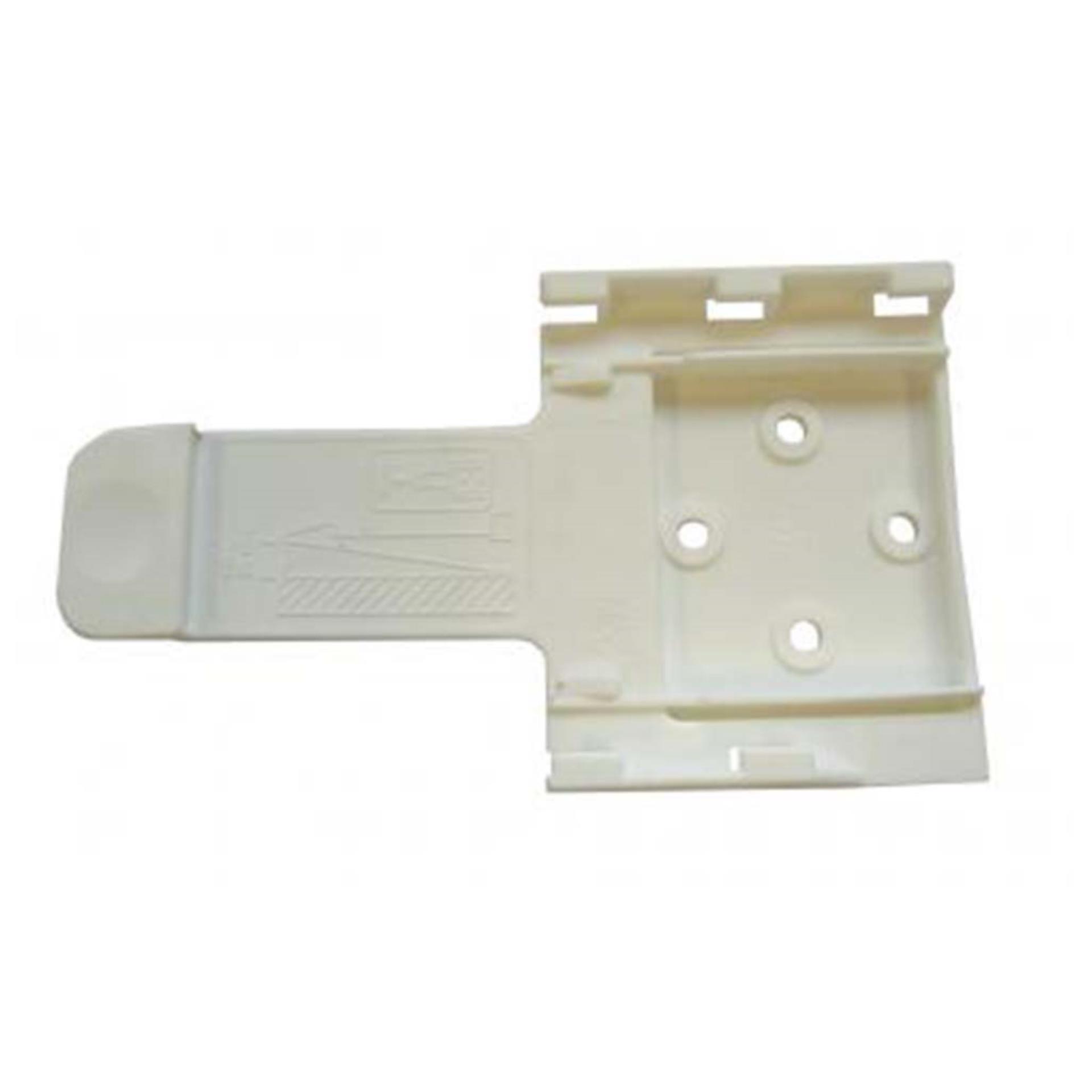 Bierhake Halter für Unterlegkeil (167 x 95 x 20 mm), weiß TÜV