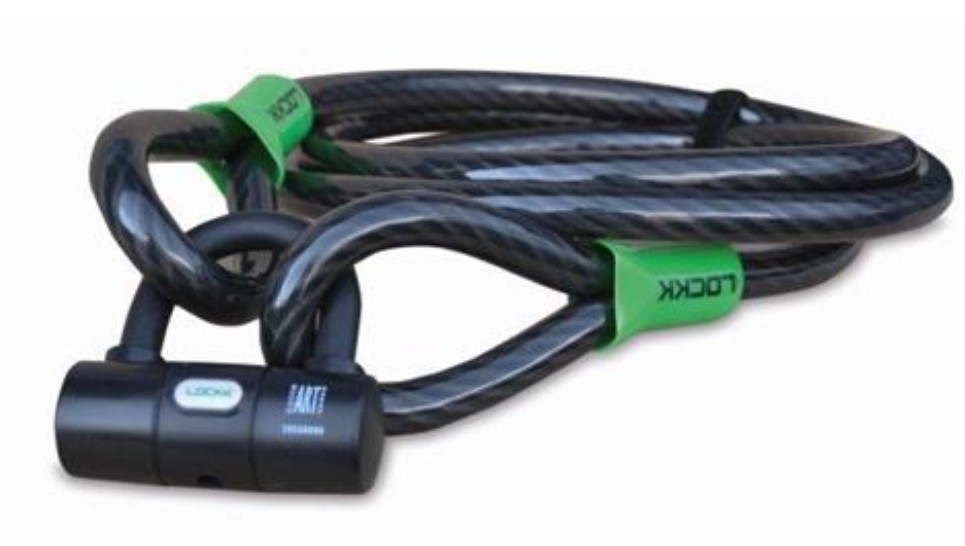 Lockk Kabelschloss 2,5mtr 20mm ART-1 mit Bügelschloss