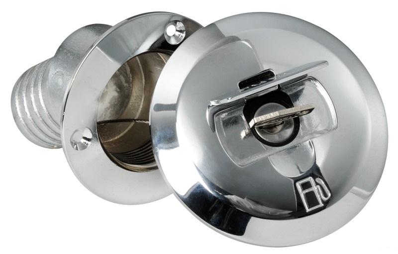 Osculati Einfüllstutzen mit Schloss gerade Diesel 50 mmØ