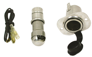 Osculati Edelstahl Zigarettenanzünder mit Licht