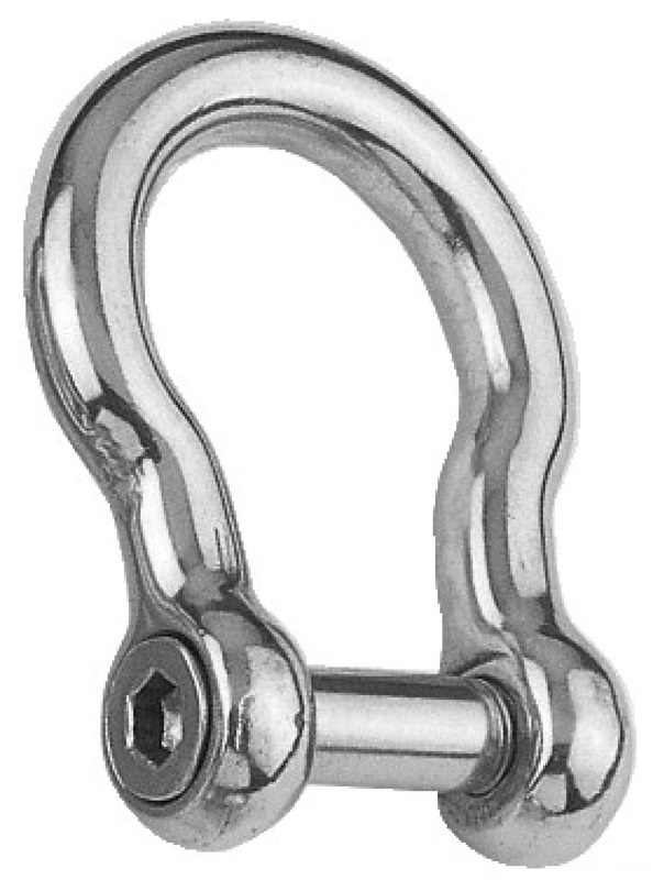 Osculati Ankerschäkel Edelstahl geschweift, 12 mmØ