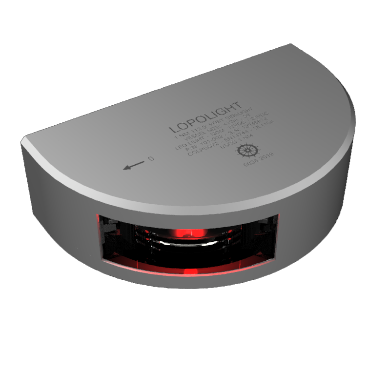 Lopolight LED Lopolight Backbord (Alu 2 nm), vertikal