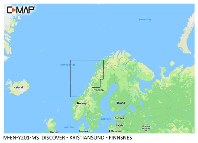 C-MAP DISCOVER M-EN-Y201-MS Kristiansund - Finnsnes