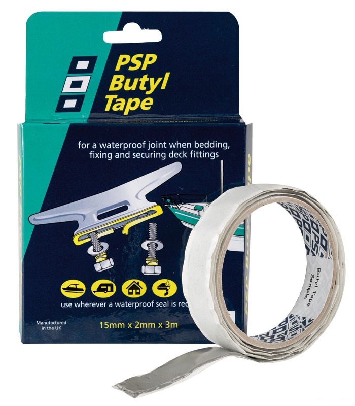 PSP Marine Tapes PSP Dichtungsband für Klampen, grau (15 mm x 3 Meter)