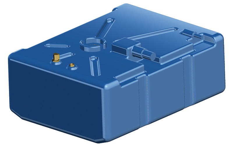 Osculati Treibstofftank aus netzverstärktem Polyethylen, 135 Liter
