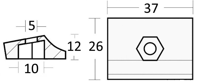 Osculati Zinkanode Plate für Evinrude / Johnson 9,9 - 15 PS